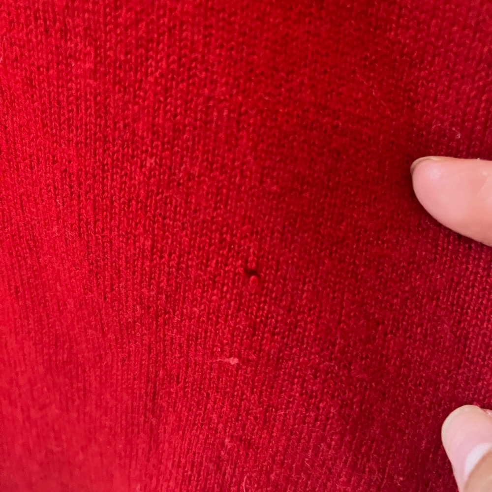 Women's Red Sweater - Picture 4 of 7